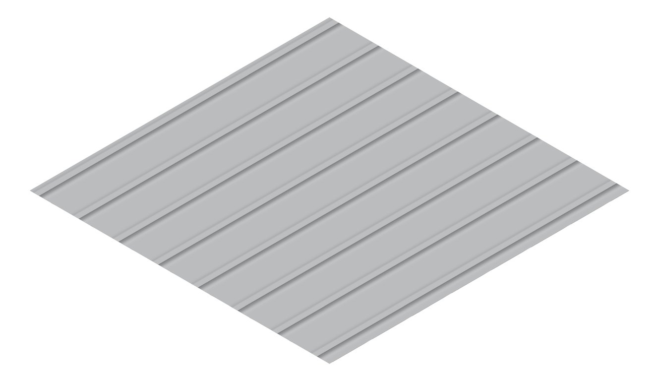 3D Presentation Image of Metal SheetCladding Lysaght Zenith Snapseam265 Bluegum