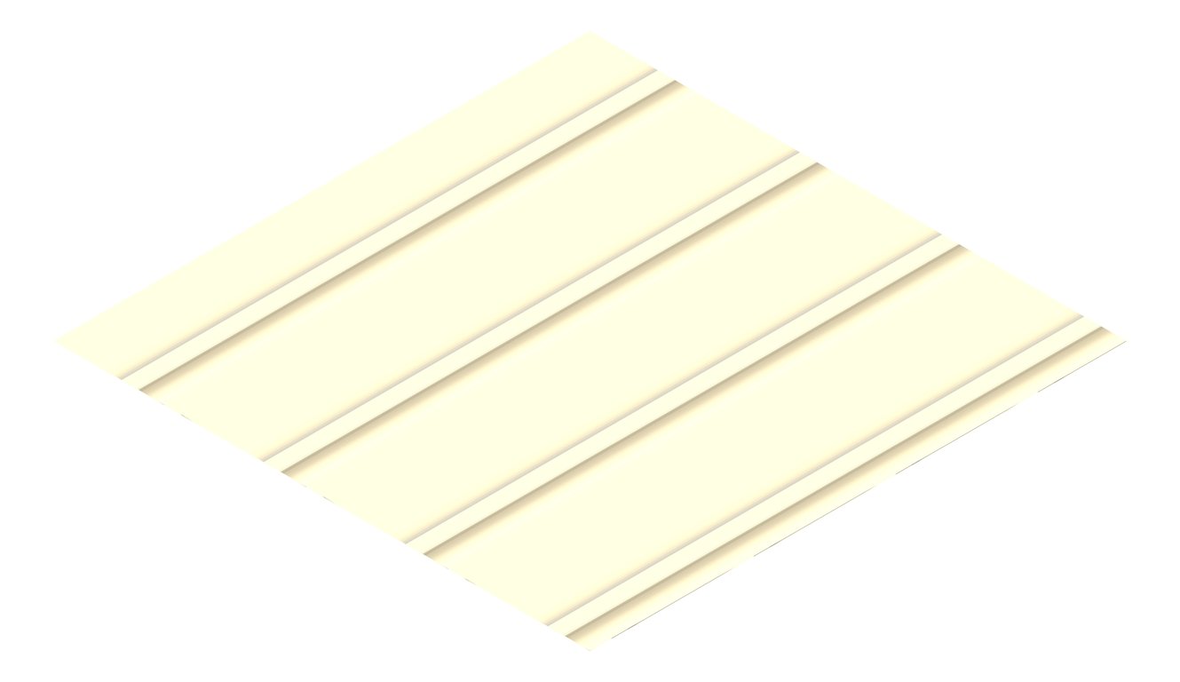 3D Presentation Image of Metal SheetCladding Lysaght Zenith Snapseam265 ClassicCream