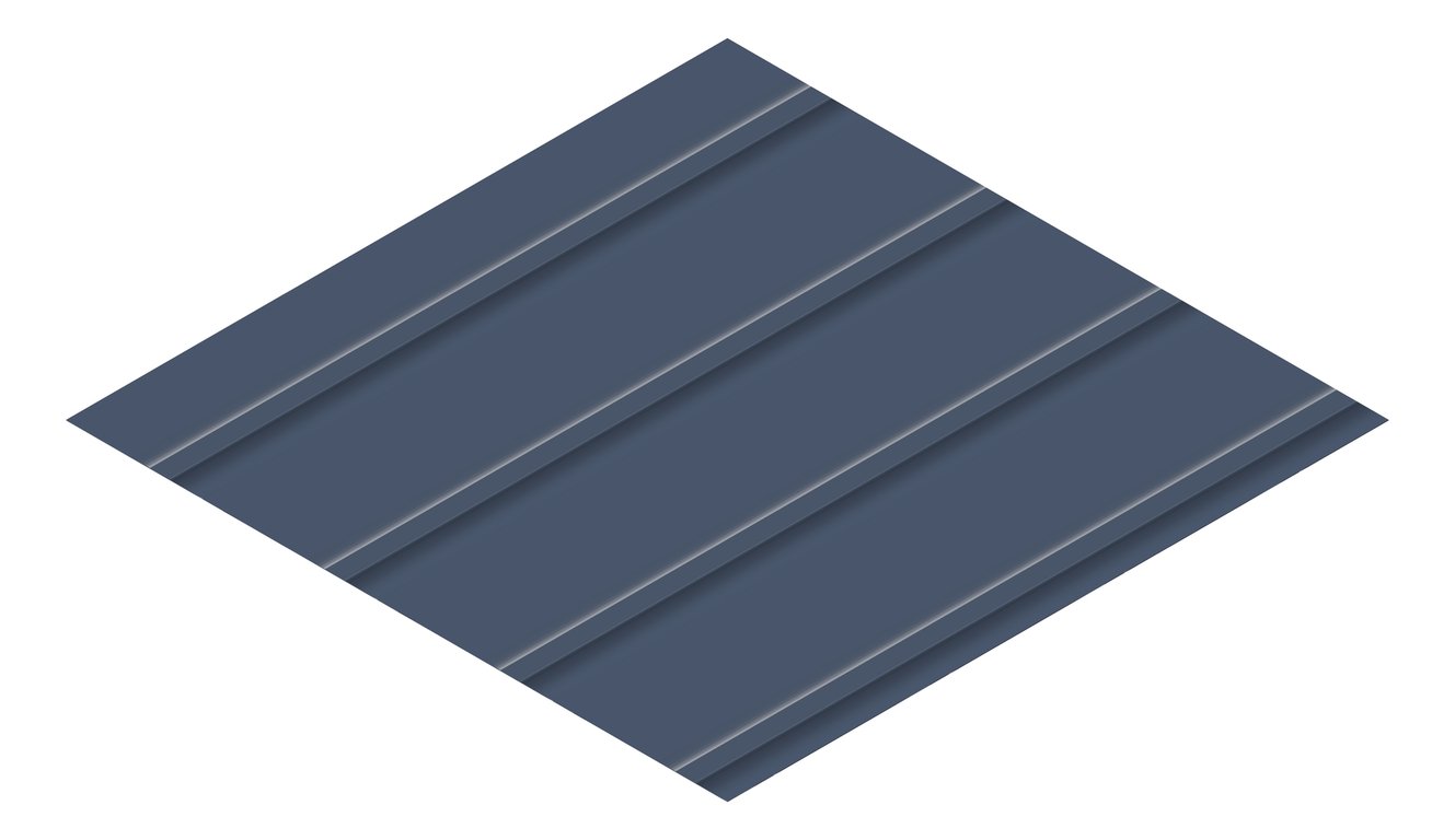 3D Presentation Image of Metal SheetCladding Lysaght Zenith Snapseam265 DeepOcean