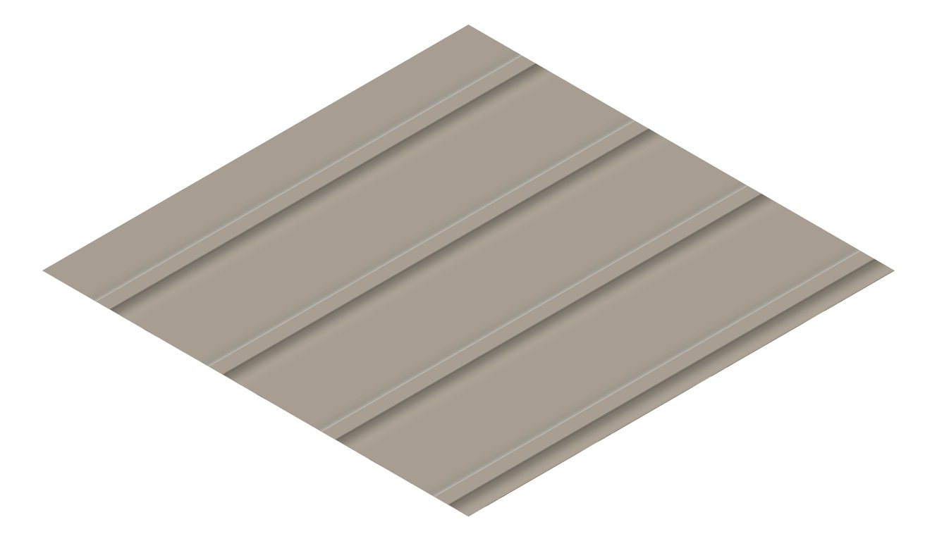 3D Presentation Image of Metal SheetCladding Lysaght Zenith Snapseam265 Gully