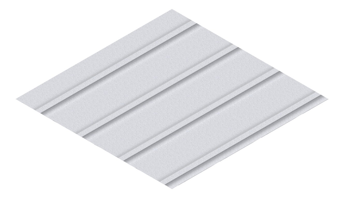 3D Presentation Image of Metal SheetCladding Lysaght Zenith Snapseam265 ZincalumeSteel