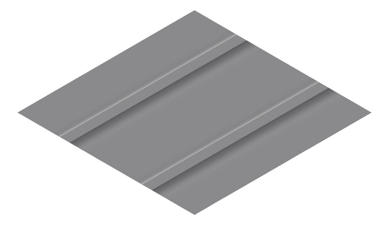 3D Presentation Image of Metal SheetCladding Lysaght Zenith Snapseam465 BasaltMatt