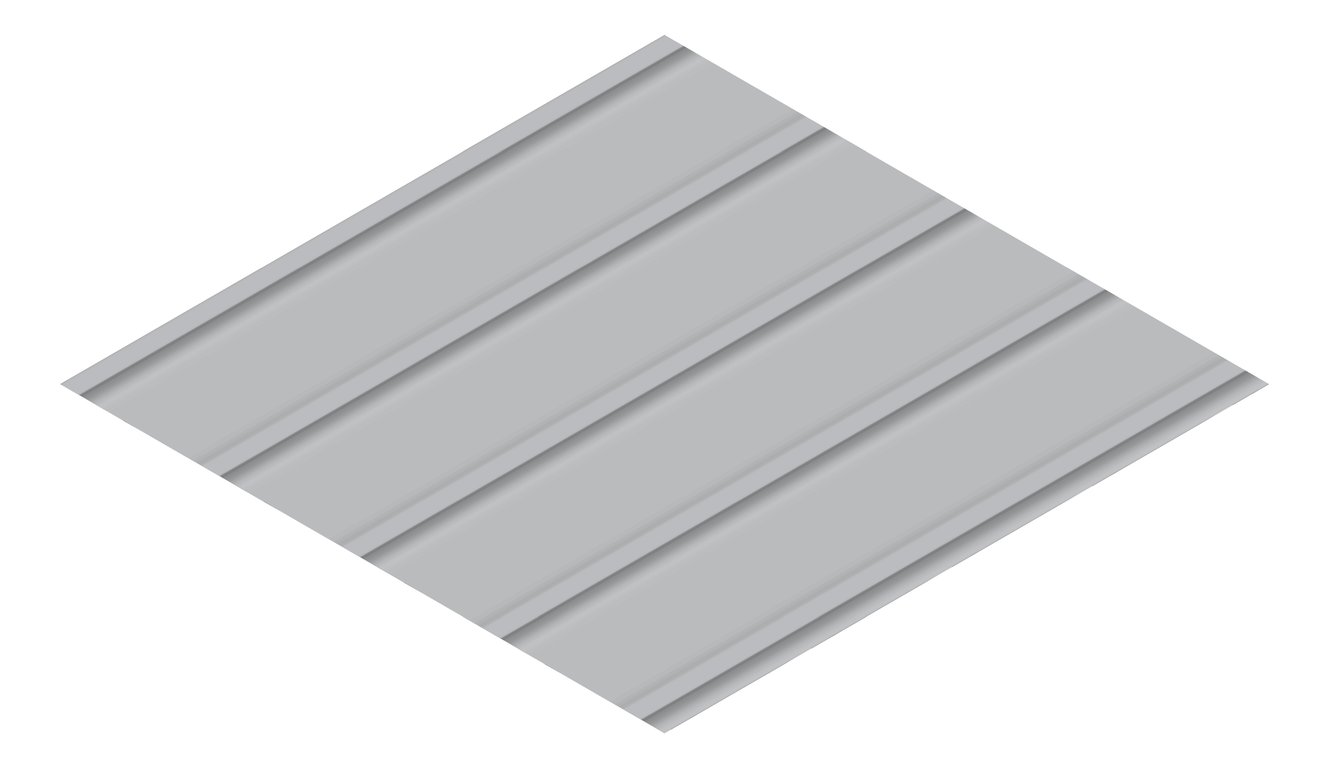 3D Presentation Image of Metal SheetCladding Lysaght Zenith Snapseam465 BluegumMatt