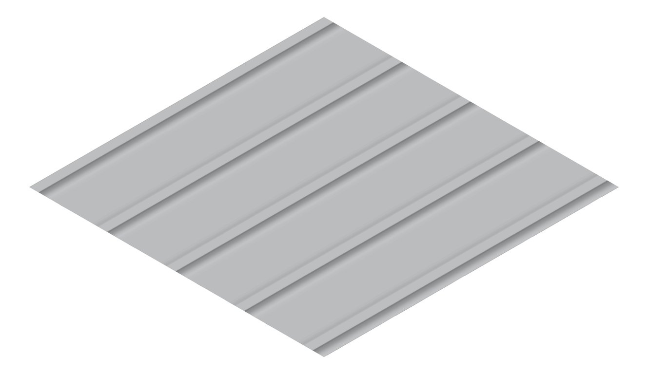 3D Presentation Image of Metal SheetCladding Lysaght Zenith Snapseam465 Bluegum
