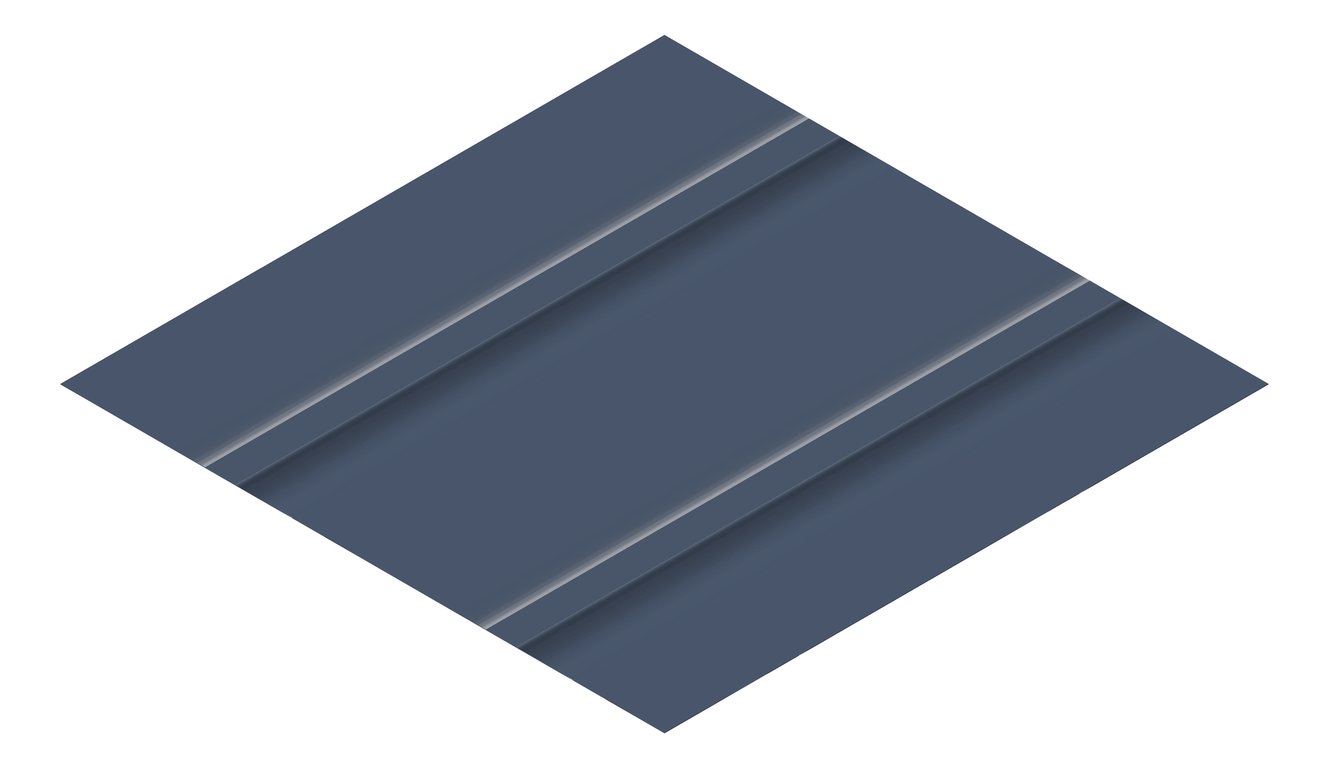 3D Presentation Image of Metal SheetCladding Lysaght Zenith Snapseam465 DeepOcean