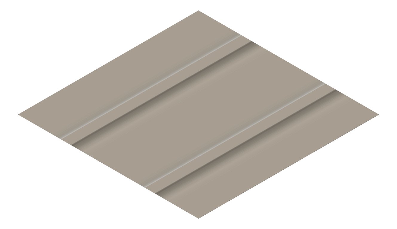 3D Presentation Image of Metal SheetCladding Lysaght Zenith Snapseam465 Gully