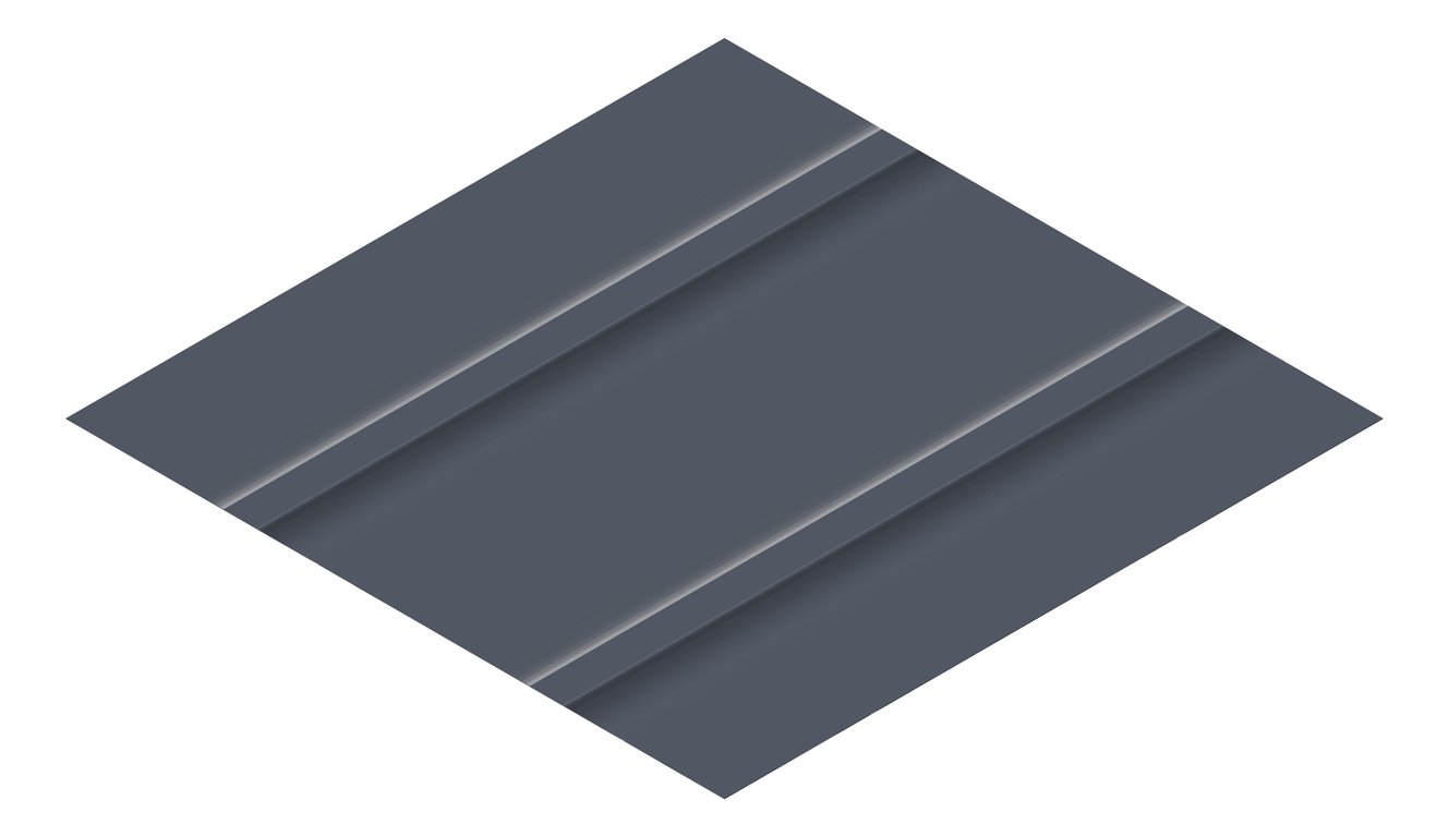 3D Presentation Image of Metal SheetCladding Lysaght Zenith Snapseam465 Ironstone