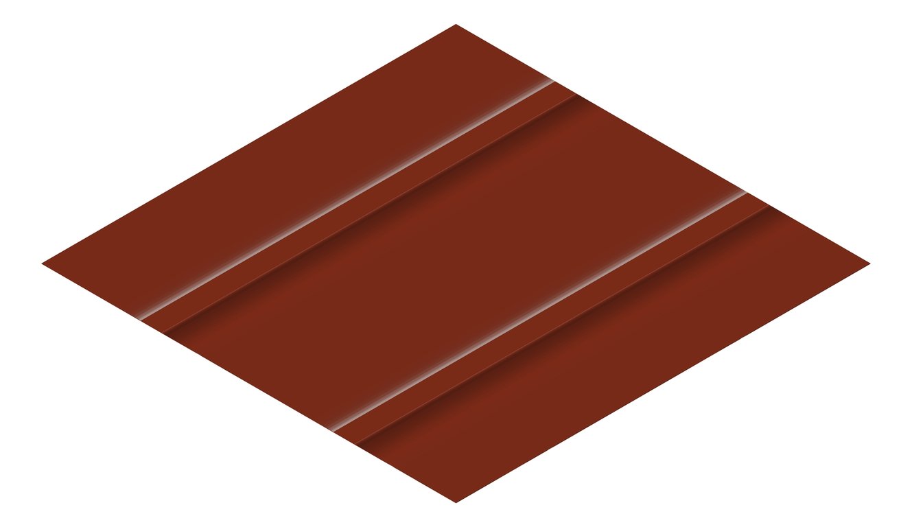 3D Presentation Image of Metal SheetCladding Lysaght Zenith Snapseam465 ManorRed