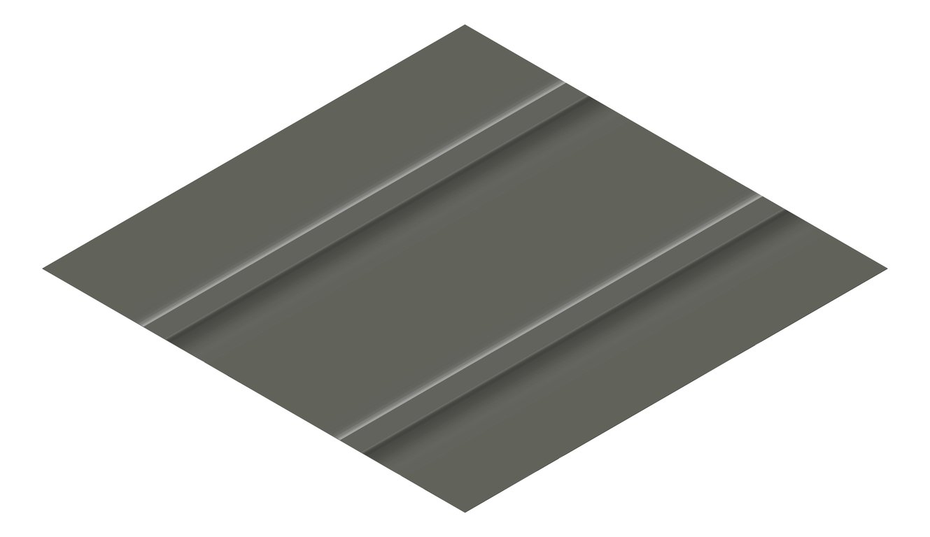 3D Presentation Image of Metal SheetCladding Lysaght Zenith Snapseam465 WoodlandGrey