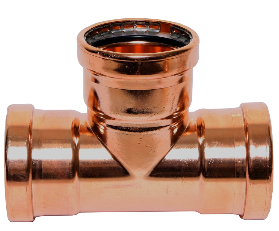 KemPress_XL_Cu_Equal_Tee Image of KemPress TeeEqual MMKembla Copper Large