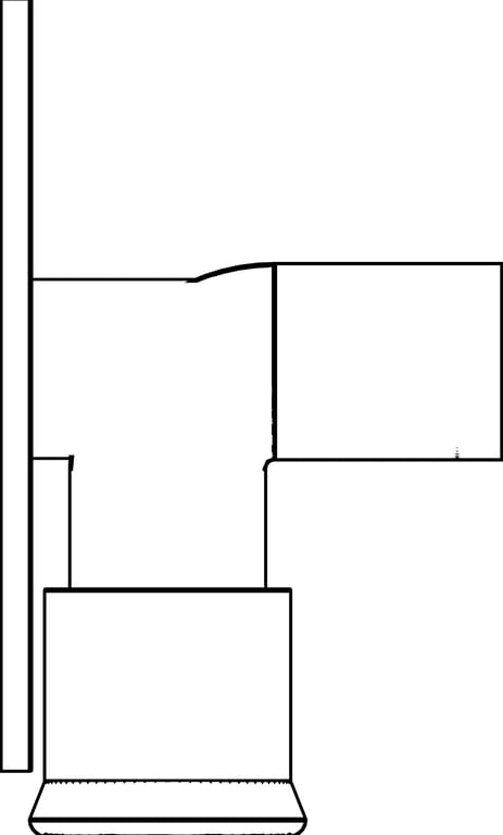 Plan Image of KemPress BackPlatedElbow MMKembla CopperAlloy F