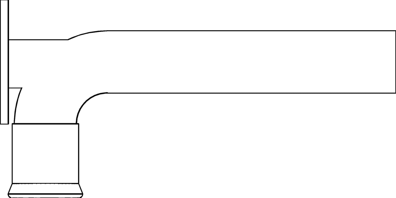 Plan Image of KemPress BackPlatedElbow MMKembla CopperAlloy M