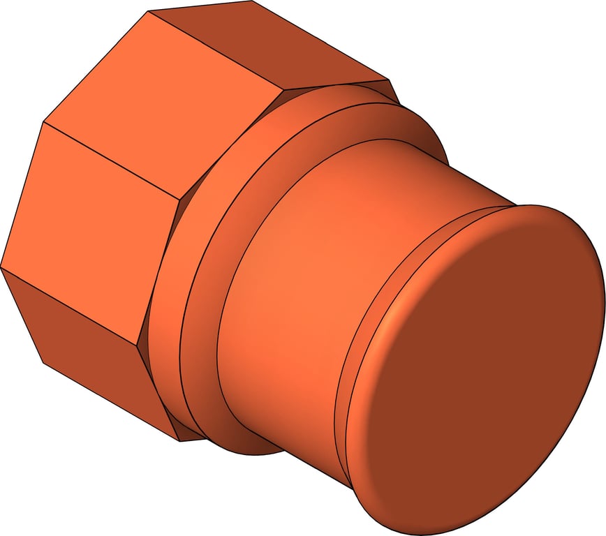 Image of KemPress LineAdaptor MMKembla CopperAlloy F