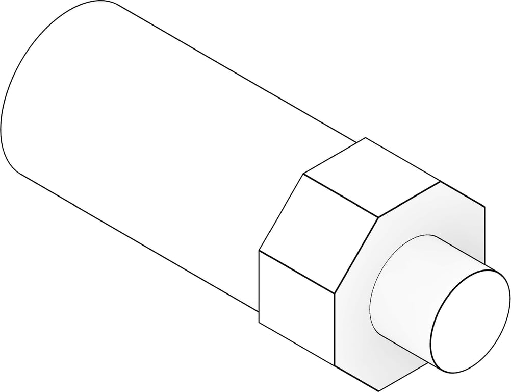 3D Documentation Image of KemPress Adaptor MMKembla Stainless MaleBSPT-R TubeEnd