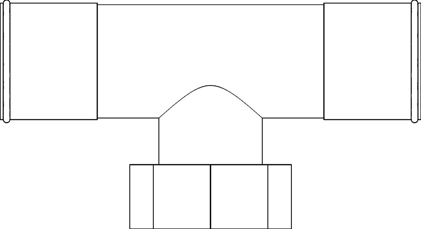 Plan Image of KemPress ThreadedTeeJunction MMKembla Stainless FemaleBSPP-RpThread