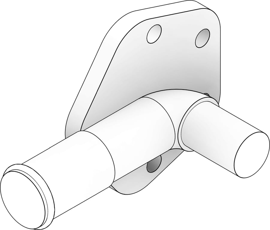 3D Documentation Image of KemPress WallMountBend MMKembla Stainless FemaleBSPP-RpThread 90deg