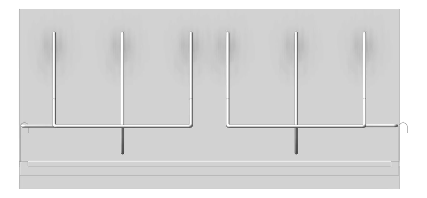 Front Image of Rack WallMount Malmet Basin Bowl 2Tier