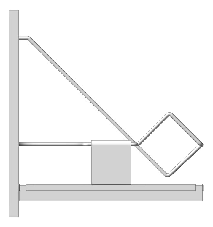 Left Image of Rack WallMount Malmet Basin Bowl 2Tier