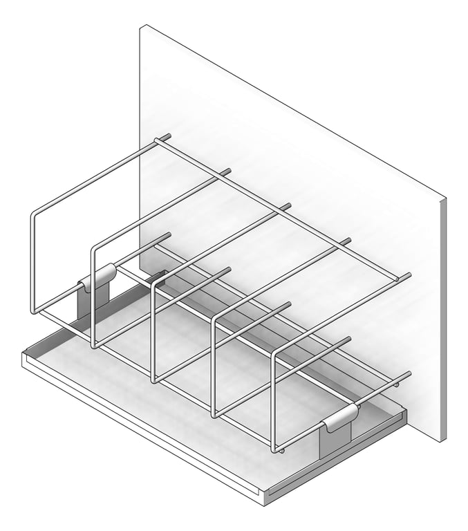 Navigate to Rack WallMount Malmet Bedpans