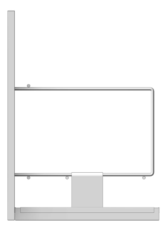 Left Image of Rack WallMount Malmet Bedpans