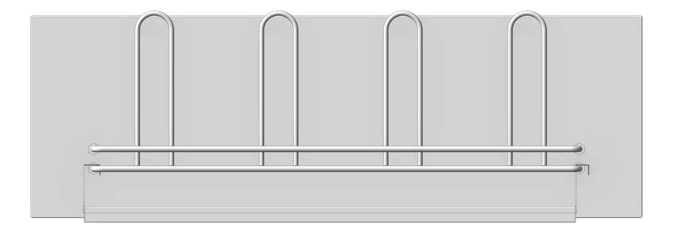 Front Image of Rack WallMount Malmet UrinalBottle
