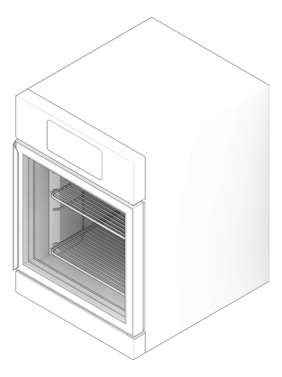 3D Documentation Image of Cabinet Warming Malmet Blanket BenchTop 105L