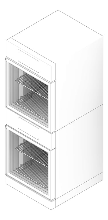 3D Documentation Image of Cabinet Warming Malmet Combination 105L