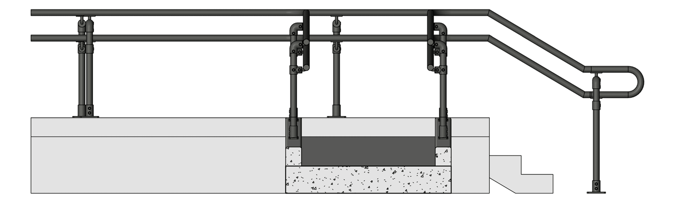 Left Image of Handrail Accessible Moddex Assistrail