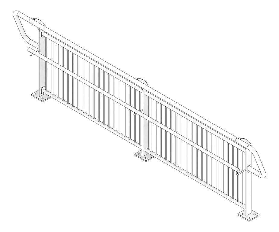 3D Documentation Image of Barrier Bridge Moddex Bridgerail