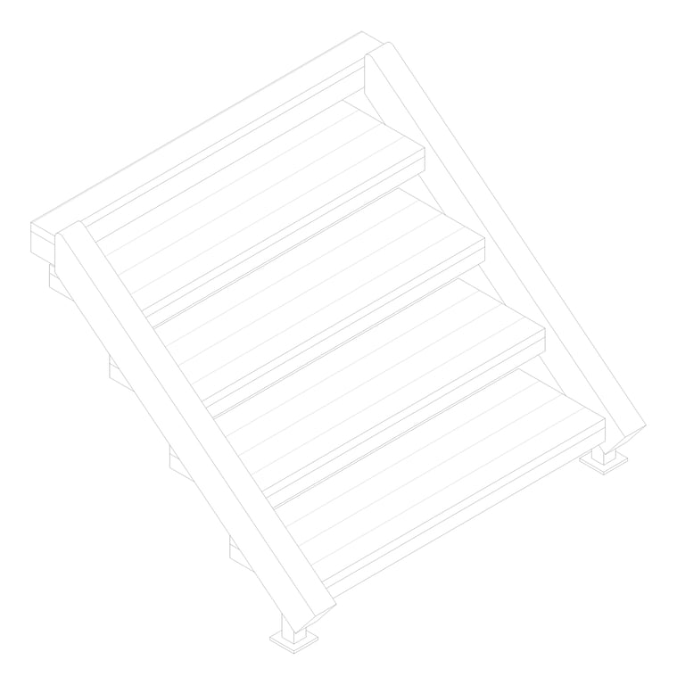 3D Documentation Image of Module Stair Moddex Ezibilt