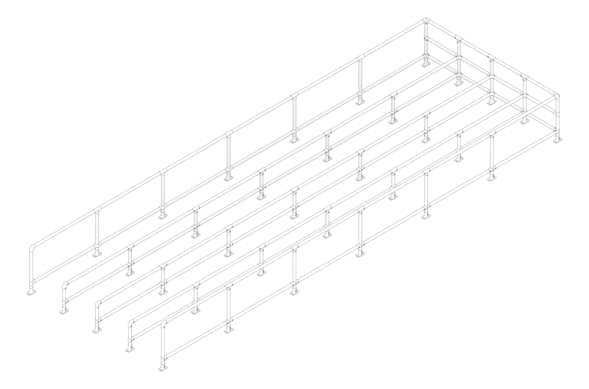 3D Documentation Image of TrolleyBay Moddex Ezibilt MultiBayCorral