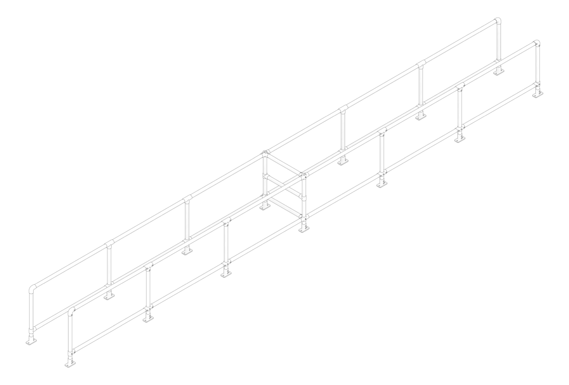 3D Documentation Image of TrolleyBay Moddex Ezibilt SingleBay BackToBack