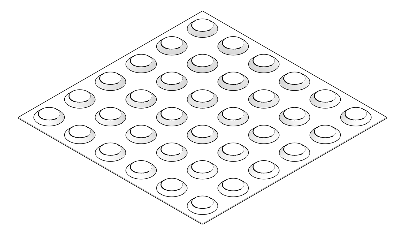 3D Documentation Image of TactileIndicator Moddex Intac Hazard