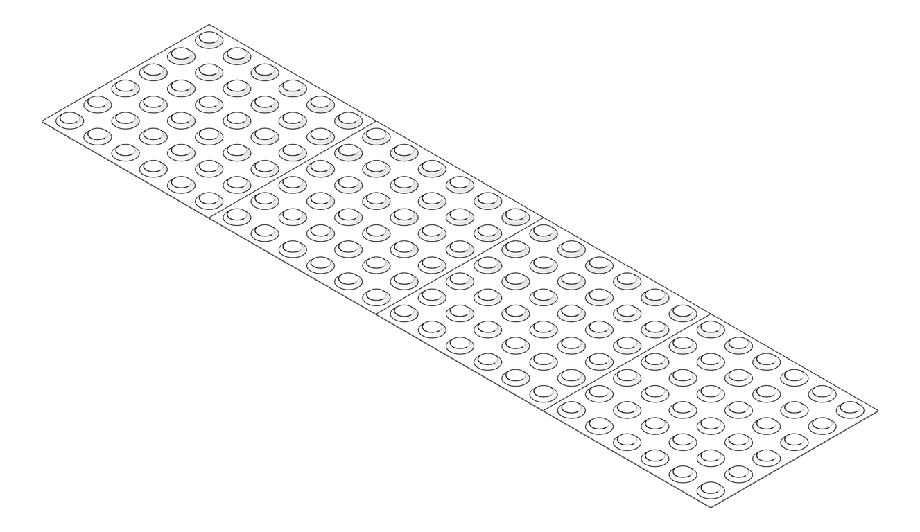 3D Documentation Image of TactileIndicator Moddex Intac Hazard Multiples