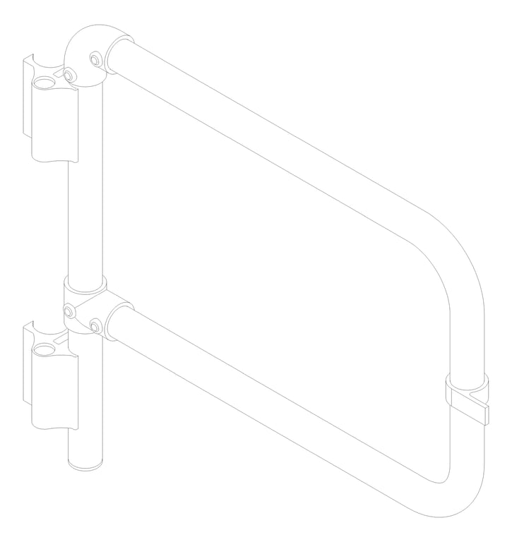 3D Documentation Image of Gate SelfClosing Moddex Tuffrail