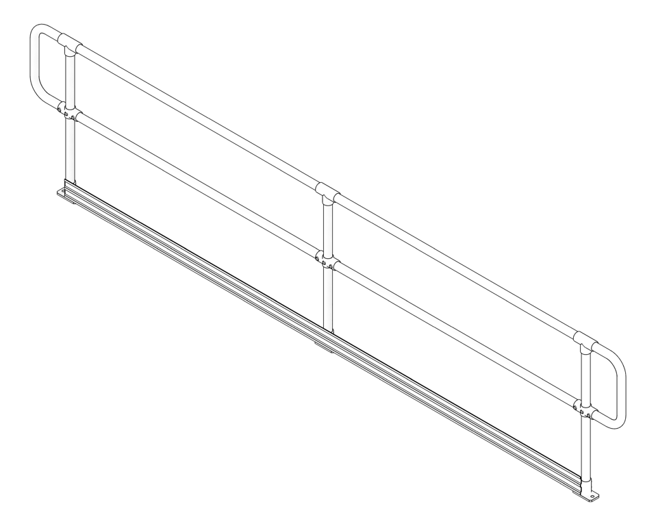 3D Documentation Image of Handrail Industrial Moddex Tuffrail