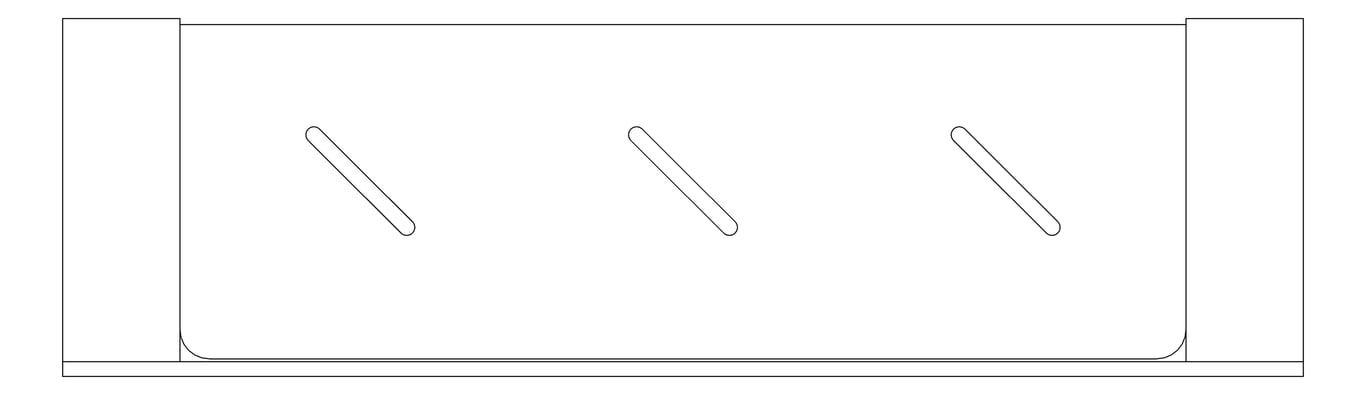 Plan Image of Shelf SurfaceMount Nero Bianca