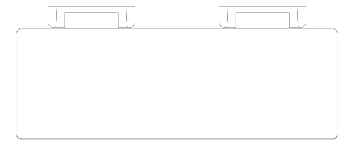 Plan Image of ShowerSeat Folding Nero MeccaCare 960mmWide