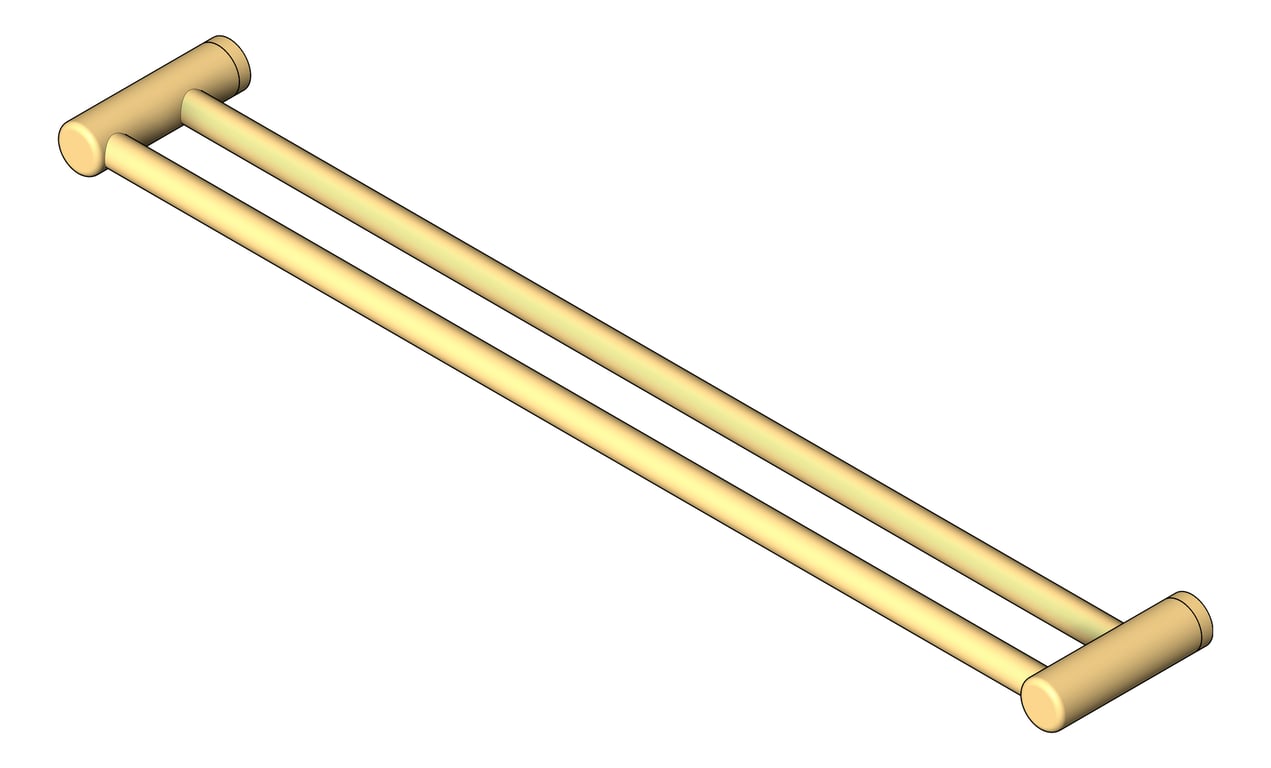 Navigate to TowelRail Double Nero MeccaCare GrabRail
