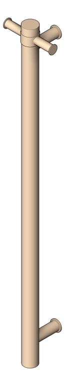 TowelRail SurfaceMount Nero Mecca Vertical Heated