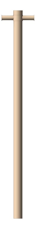 Front Image of TowelRail SurfaceMount Nero Mecca Vertical Heated
