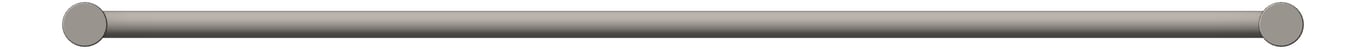 Front Image of TowelRail SurfaceMount Nero Zen Double