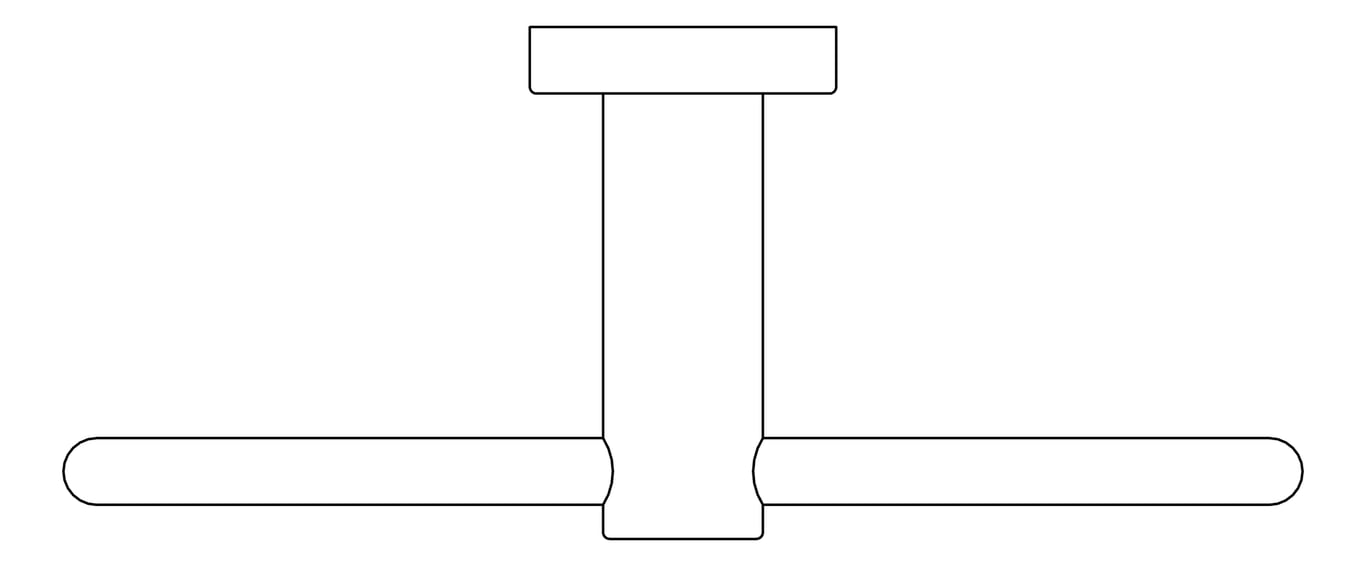 Plan Image of TowelRing SurfaceMount Nero Classic