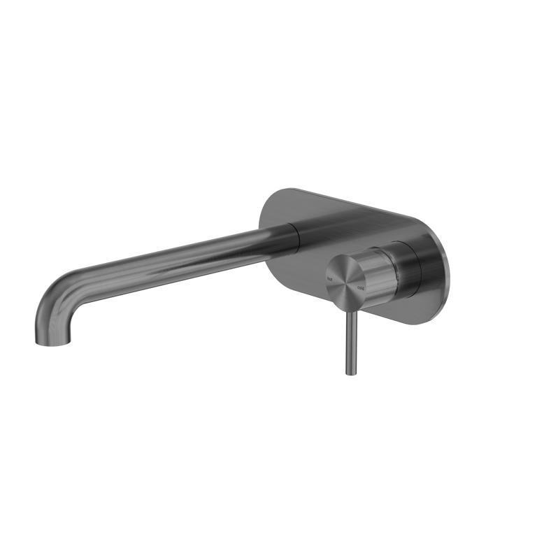 NR162210A230GR image 1 Image of MixerSet Wall Nero Zen Basin Bath BackPlate