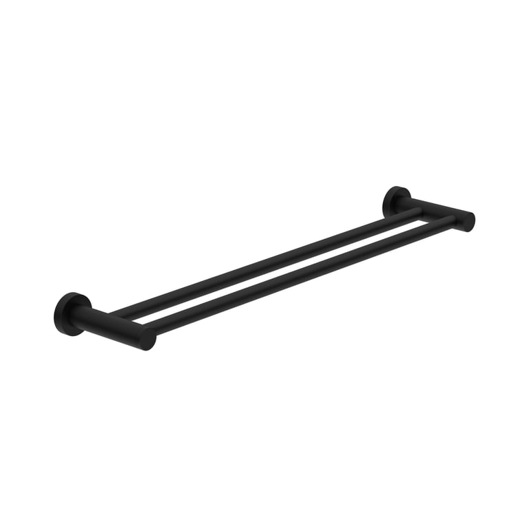 NR2030DMB image 1 Image of TowelRail SurfaceMount Nero Classic Double