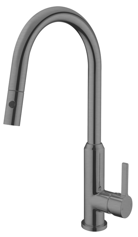 NR231708GM image 1 Image of Mixer Sink Nero Pearl PullOut VeggieSpray
