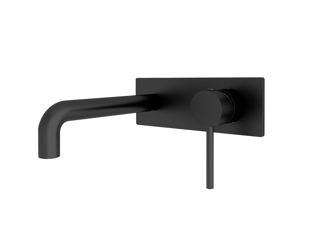 NR250810bMB image 1 Image of MixerSet Wall Nero Dolce Basin Bath