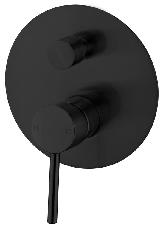 NR250811aMB image 1 Image of MixerTap Diverter Nero Dolce BackPlate
