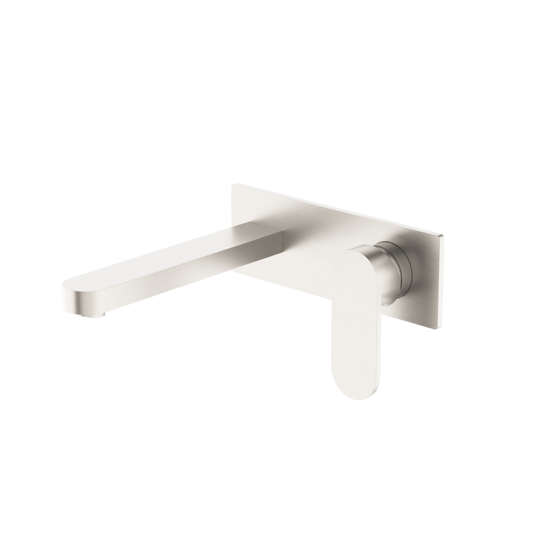 NR301310aBN image 1 Image of MixerSet Wall Nero Ecco Basin Bath BackPlate