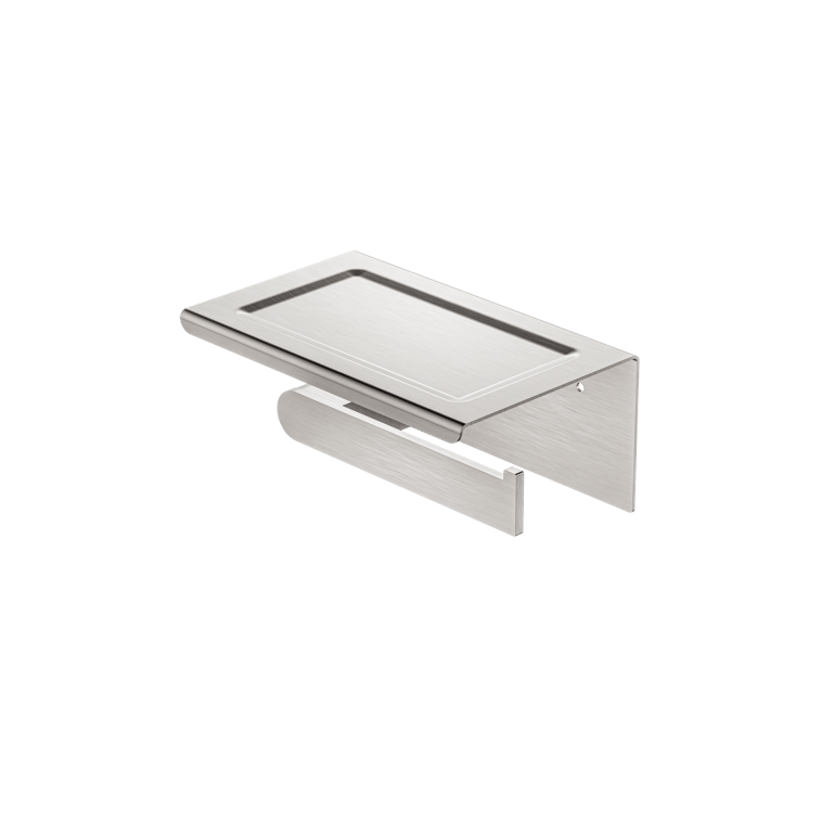NR9086ABN image 1 Image of ToiletRollHolder SurfaceMount Nero Bianca PhoneHolder